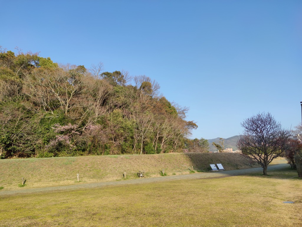 湯築城跡 本壇(主郭)からの眺め