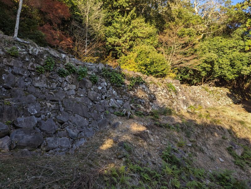 角牟礼城穴太積み石垣の迫力