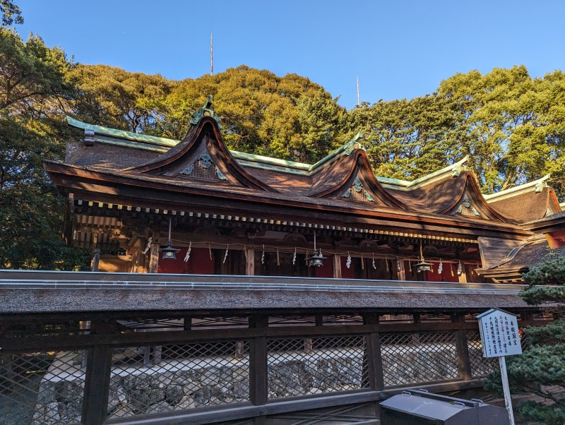 長門國一宮住吉神社 拝殿と境内風景 山口県下関市
