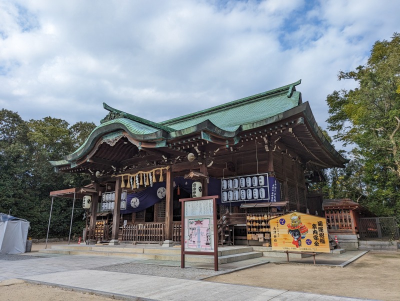 唐津神社 境内の全景と参道風景 佐賀県唐津市