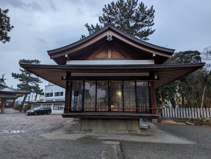 岸城神社 神楽殿 だんじり祭宮入り