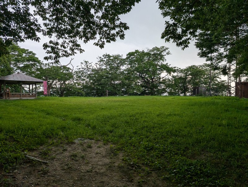 三春城跡 本丸跡 上段からの眺め