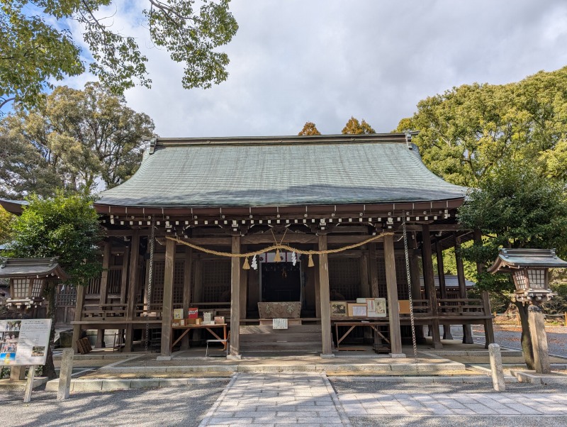 千栗八幡宮 拝殿全景