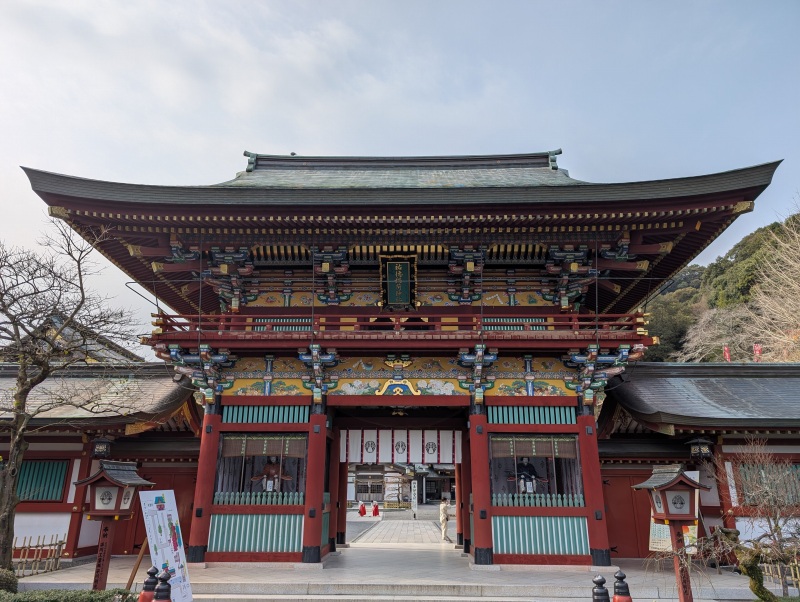 祐徳稲荷神社 楼門の極彩色装飾