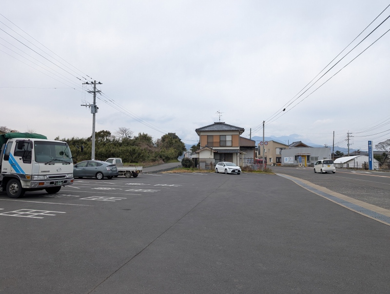 原城跡 駐車場と入口付近の風景