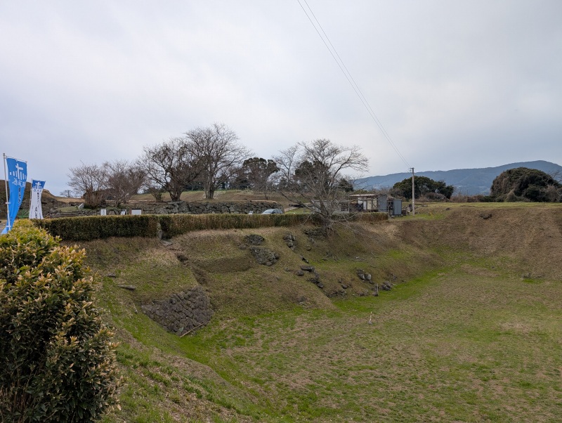 原城跡 空堀跡の防御構造