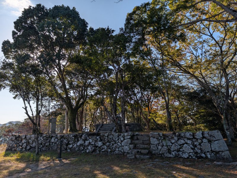 佐伯城 天守台跡 石垣基礎