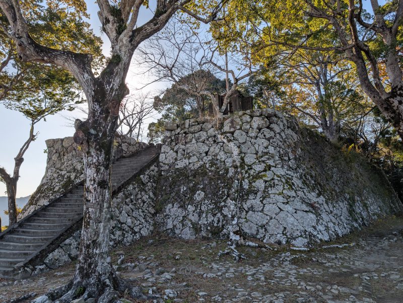 佐伯城跡 本丸の高石垣