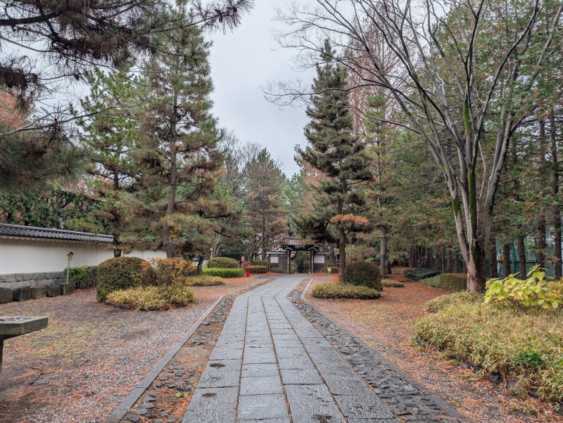 忍城入口、外郭エリアの石垣