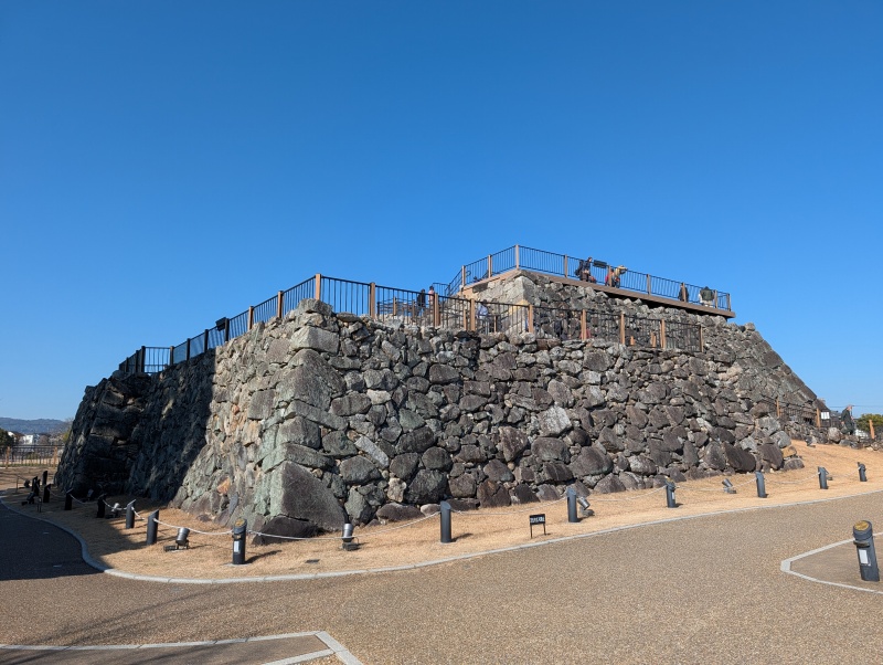 大和郡山城 天守台石垣